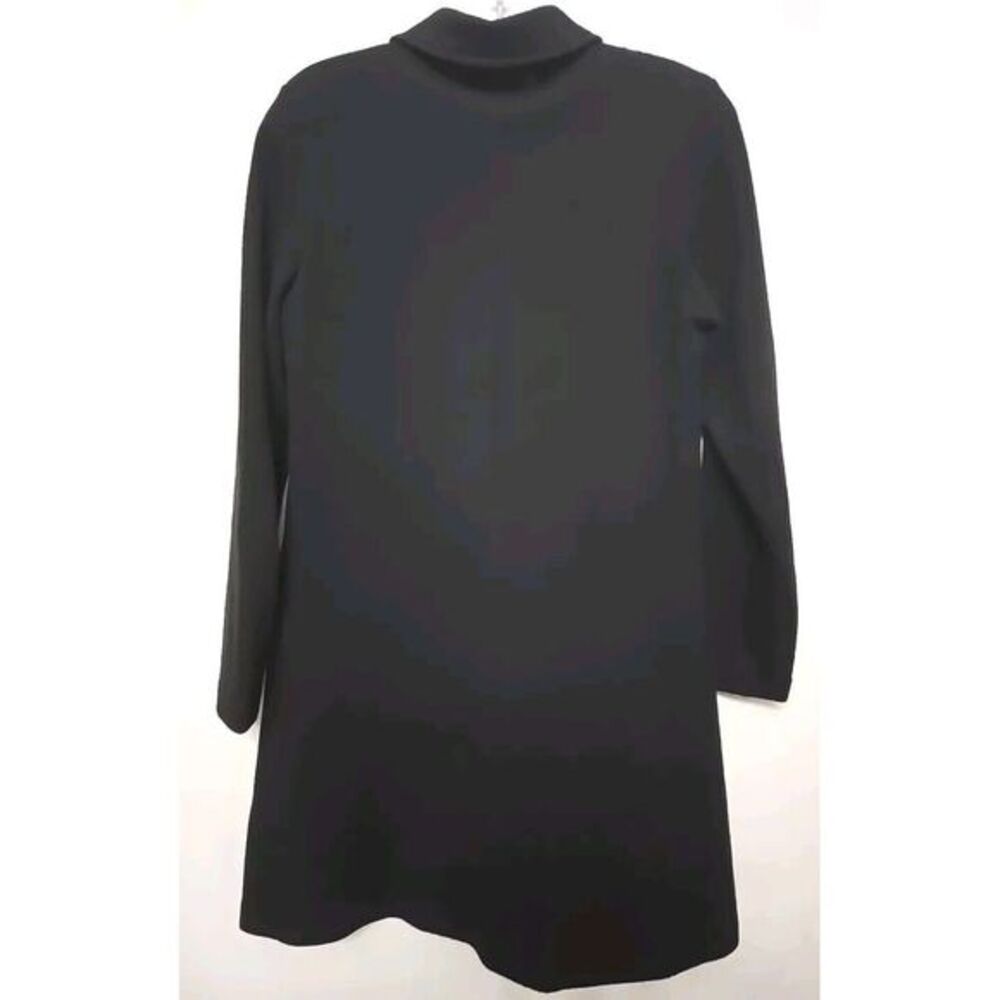 Evan Picone‎ Black DressWool blend Knit Zip Front size P/M - Picture 4 of 6